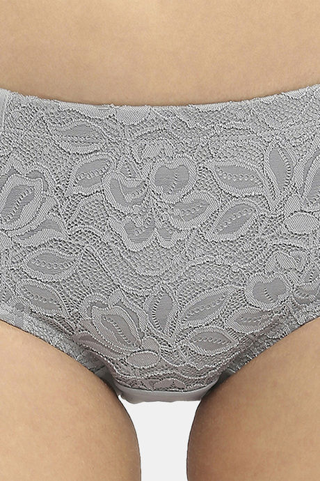 Soie High Rise Full Coverage Hipster Panty - Ash Grey — image 5